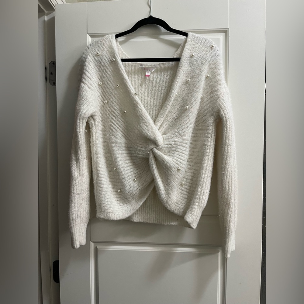 No Boundaries Pearl White Sweater